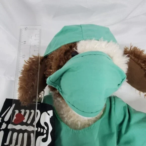 Build a Bear Scruffy Puppy Dog Doctor Surgeon Nurse Radiologist Scrubs 2013 - Picture 4 of 14